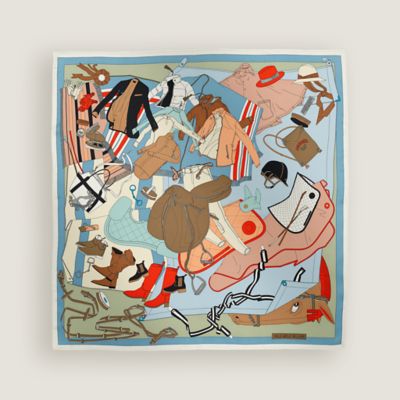 【シックで深みのある夜空色】HERMES カレ70 Candy Libris Hermès Carre 70 Candy Libris Scarf 100% Silk Soft Touch With